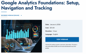 Google Analytics Foundation Webinar