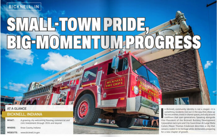 City of Bicknell strategic development initiatives generate new momentum, as featured in Business View magazine